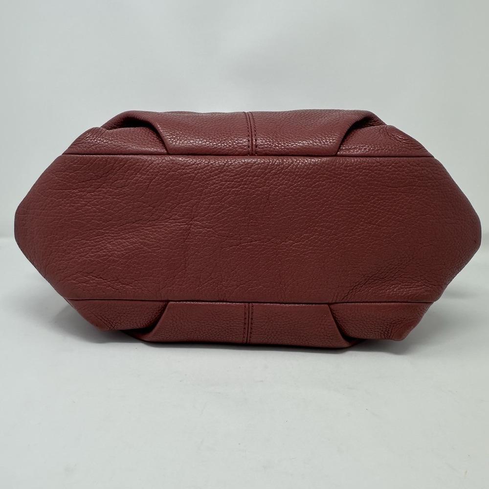 Coach Pebbled Leather Crossbody in Wine - Picture 11 of 16